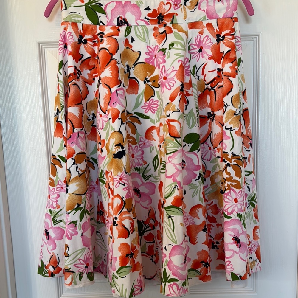Amanda & Chelsea floral full skater  Skirt - Multicolor 97%Cotton